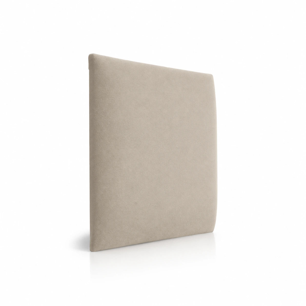 Warm Ivory upholstered padded wall panel in soft fabric finish