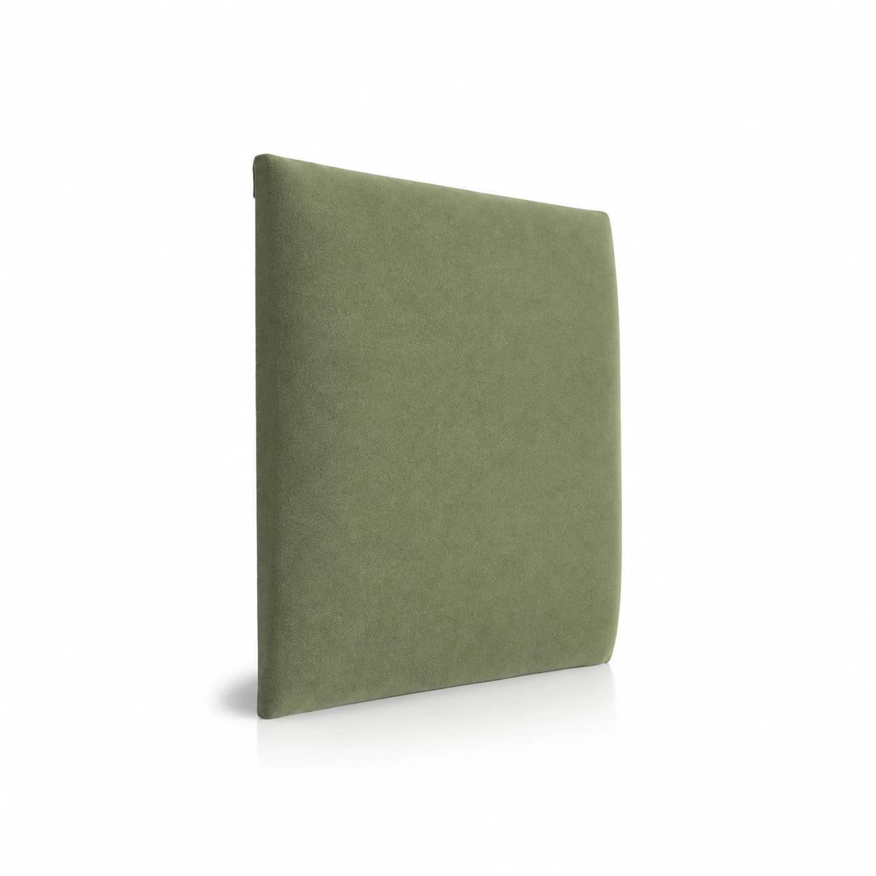 Sage Green upholstered padded wall panel in soft fabric finish