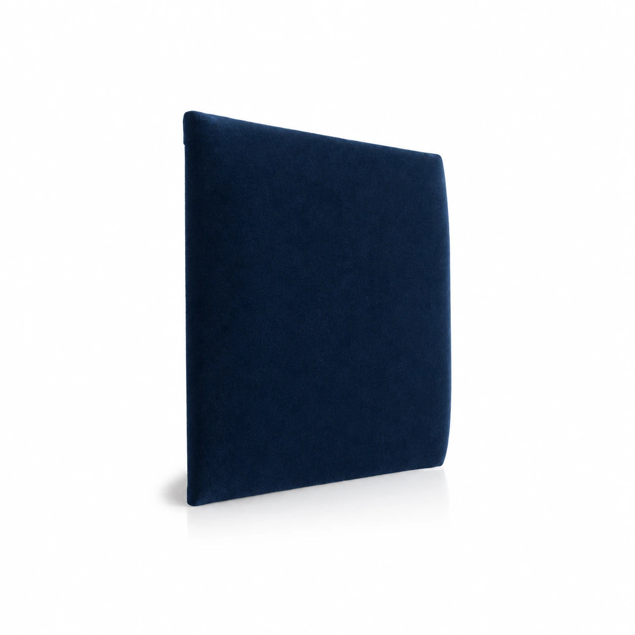 Navy Blue upholstered padded wall panel in soft fabric finish