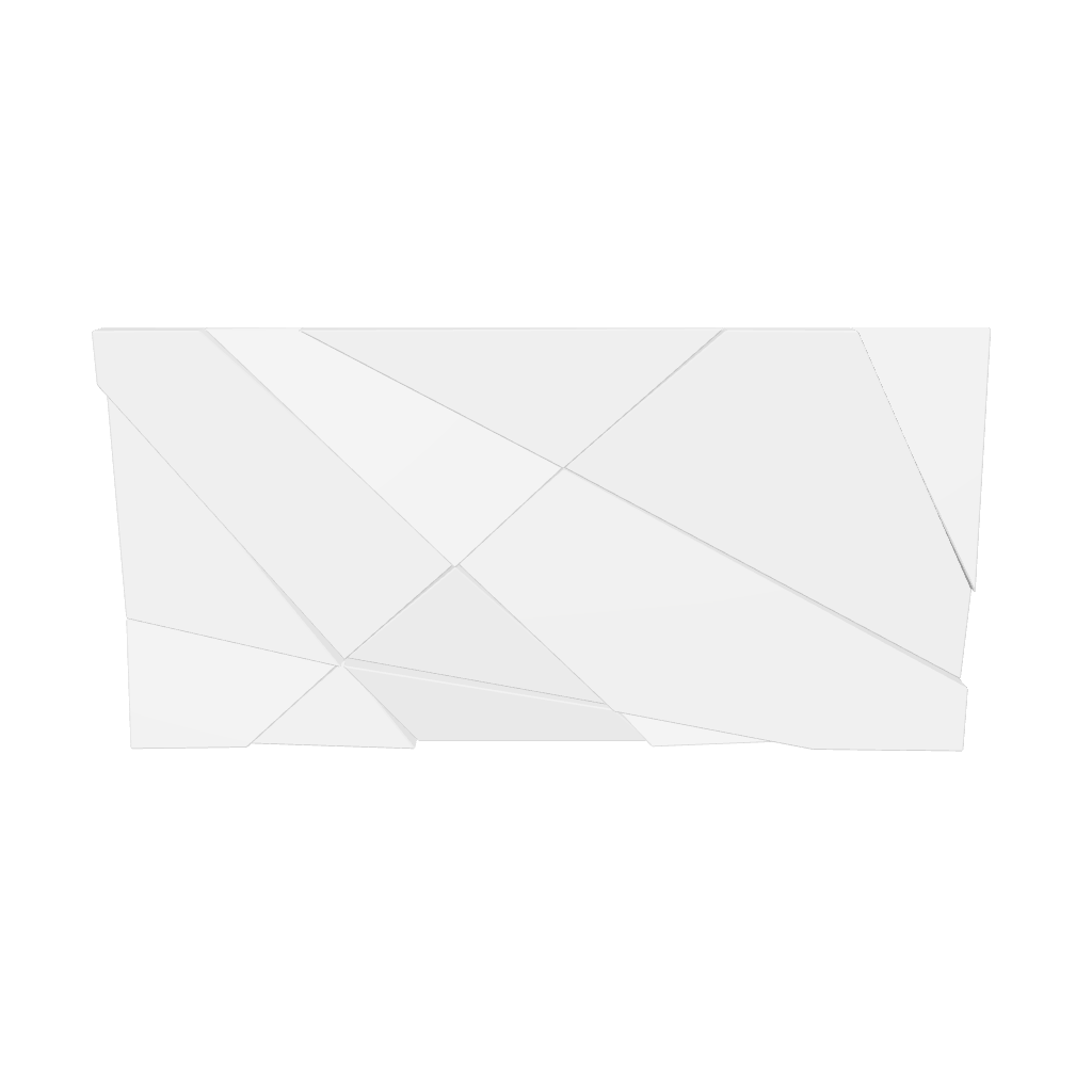 3D Concrete Wall Panels CRYSTAL on white background | DecorMania