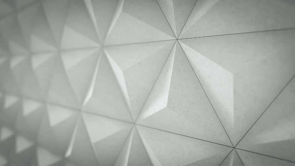 PYRAMIDE 3D concrete tile - sample closeup DecorMania.eu