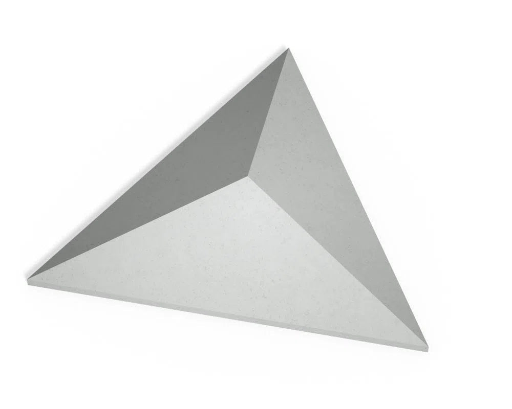 PYRAMIDE 3D concrete tile - sample on white background DecorMania.eu