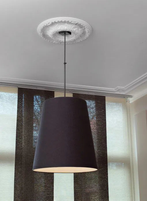 R18 ARSTYL Ceiling Rose with a black pendant light | DecorMania.eu