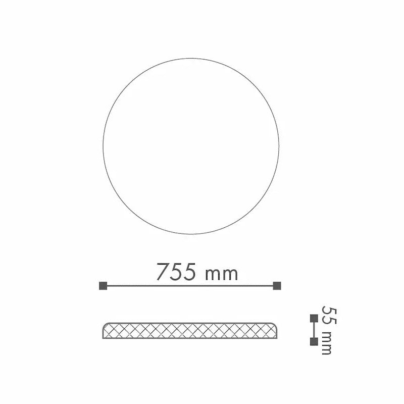 Dimensions of R20 ARSTYL Ceiling Rose | DecorMania.eu