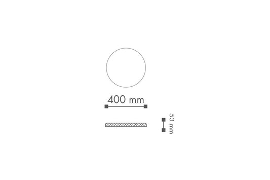 Dimensions of R5 ARSTYL Ceiling Rose | DecorMania.eu