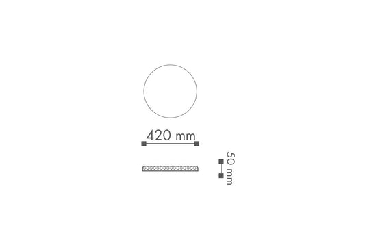 Dimensions of R6 ARSTYL Ceiling Rose | DecorMania EU