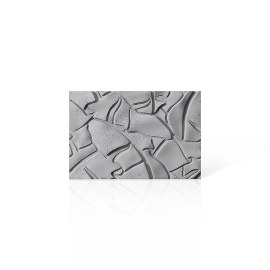 3D Concrete Wall Panels LEAF colour swatch on white background DecorMania EU