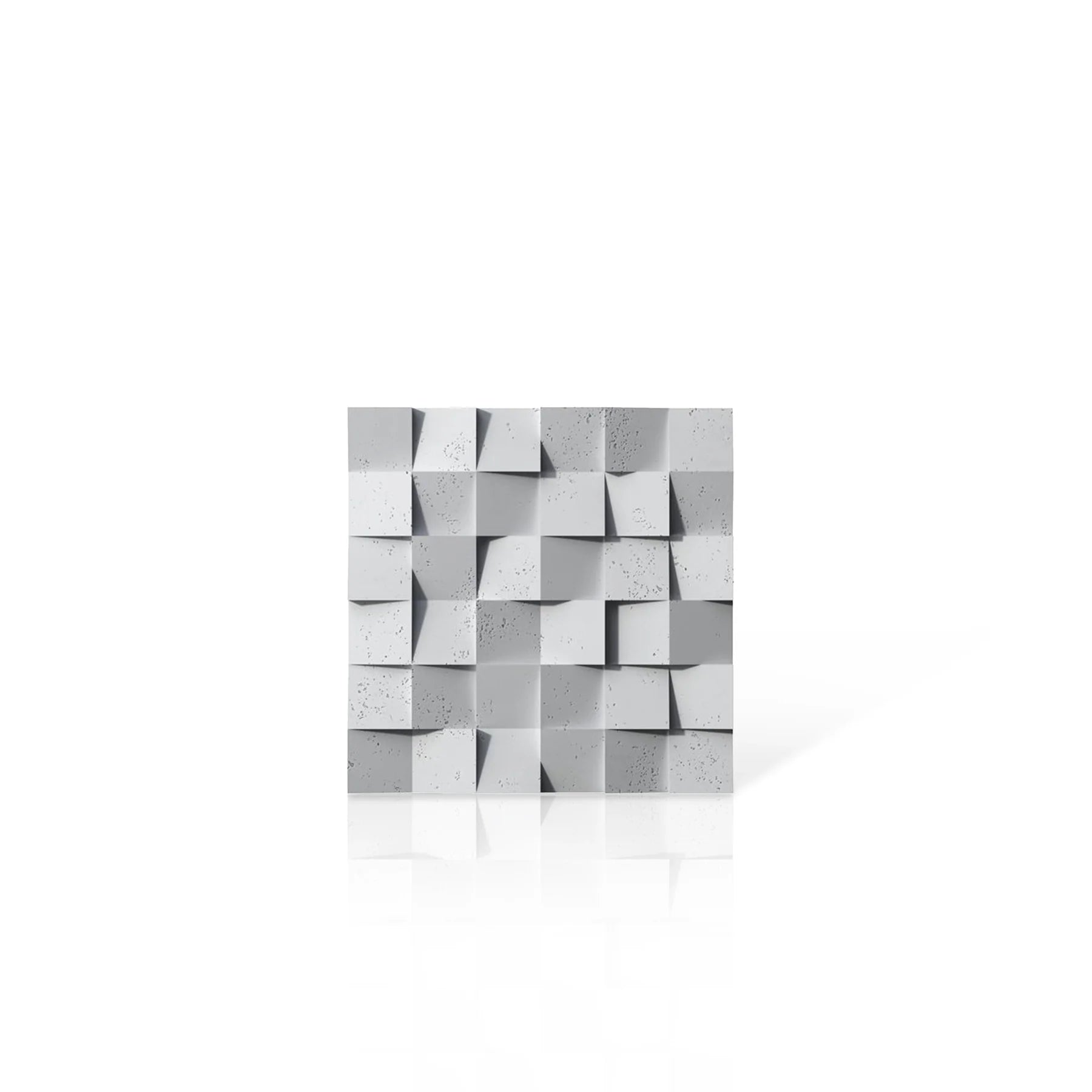3D Concrete Wall Panels MULTISQUARES colour swatch on white background DecorMania eu