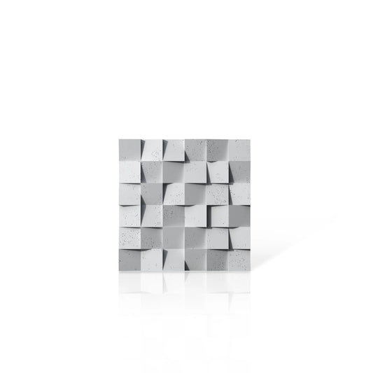 3D Concrete Wall Panels MULTISQUARES colour swatch on white background DecorMania eu