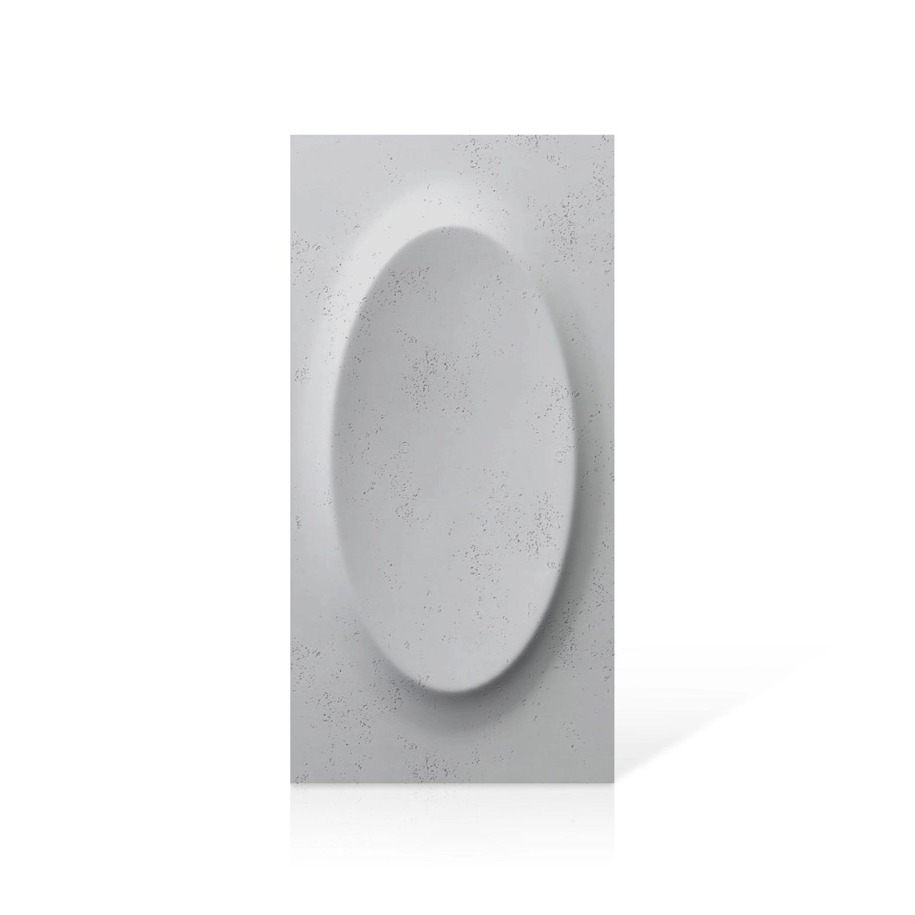 3D Concrete Wall Panels OVAL colour swatch on white background DecorMania.eu