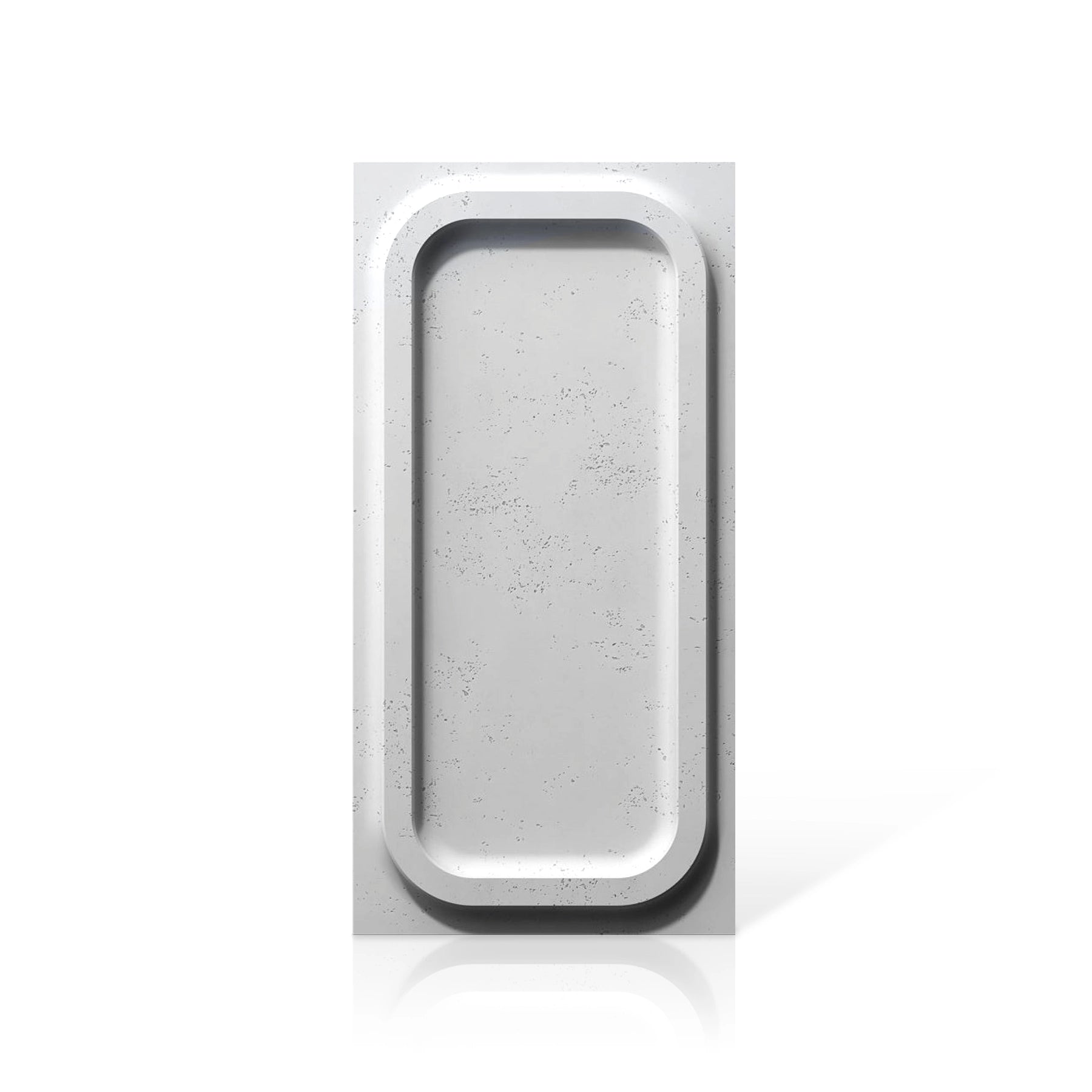 3D Concrete Wall Panels PORTHOLE colour swatch on white background DecorMania.eu