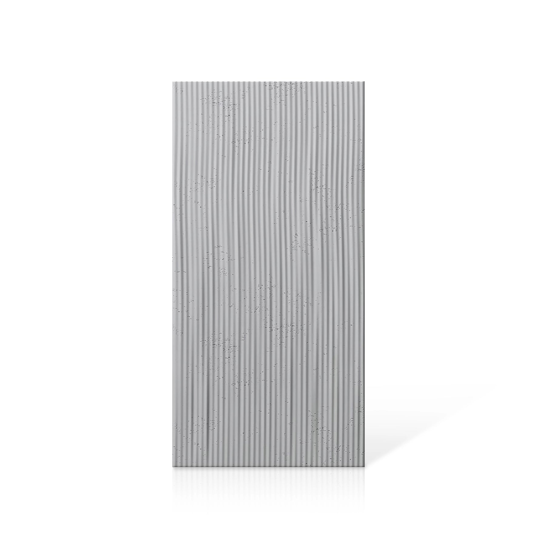 3D Concrete Wall Panels RIDGES colour swatch on white background DecorMania.eu