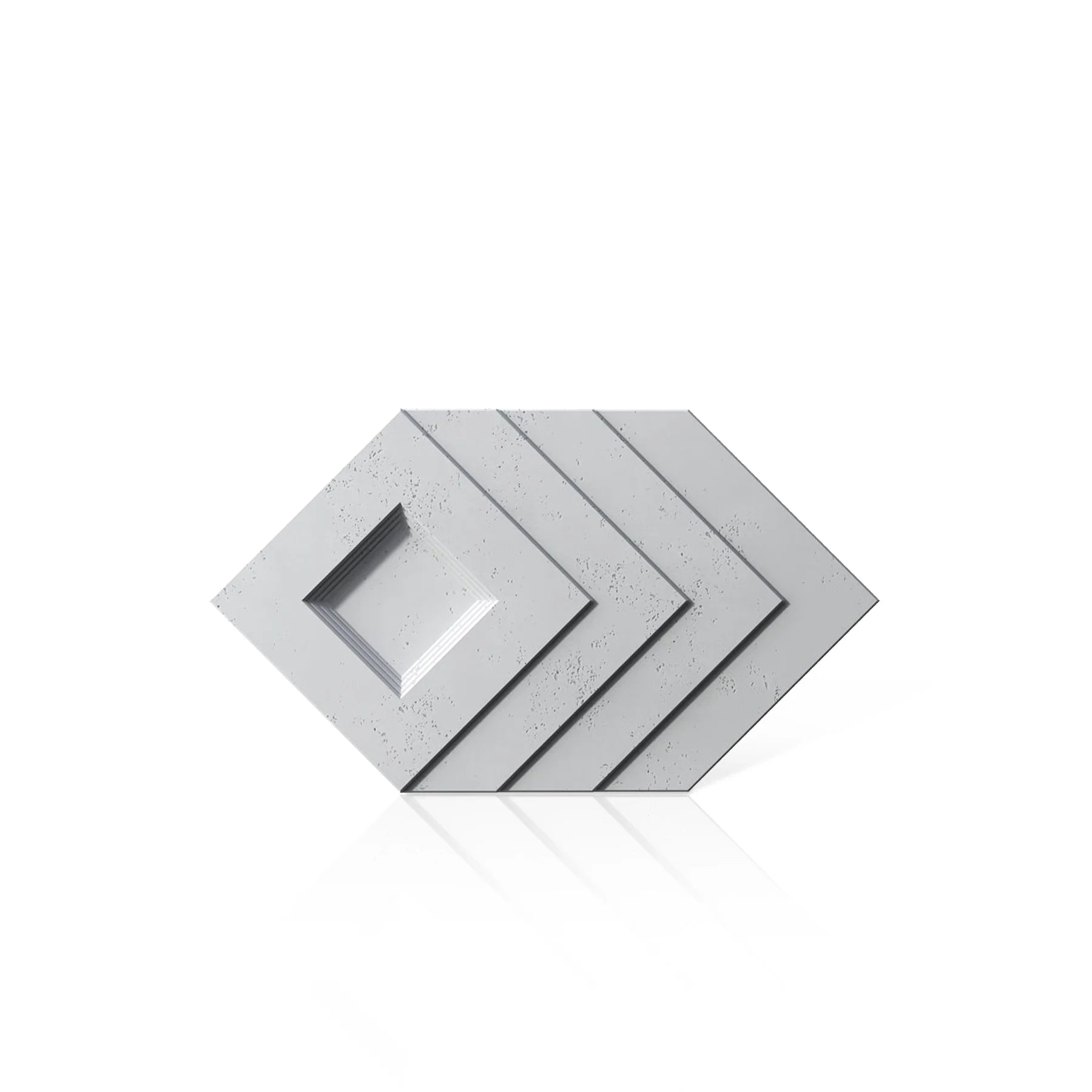 3D Concrete Wall Panels SHADOW colour swatch on white background DecorMania EU