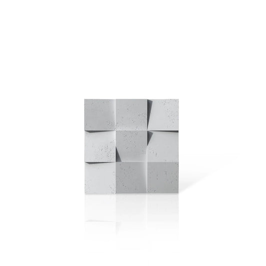 3D Concrete Wall Panels SQUARES colour swatch on white background DecorMania EU