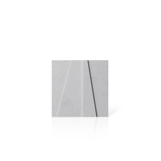 3D Concrete Wall Panels BOOKCASE colour swatch on white background DecorMania EU