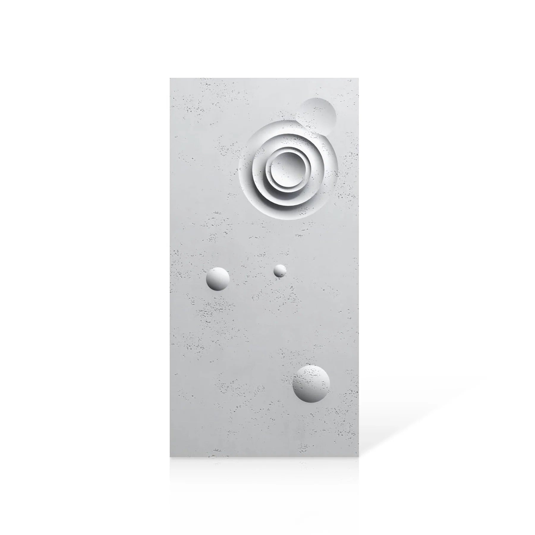 3D Concrete Wall Panels MOONS Models A&B colour swatch on white background DecorMania.eu