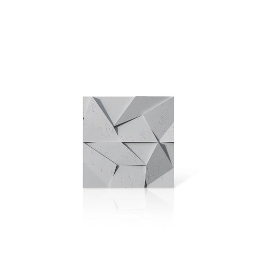 3D Concrete Wall Panels MULTICRYSTAL colour swatch on white background DecorMania EU