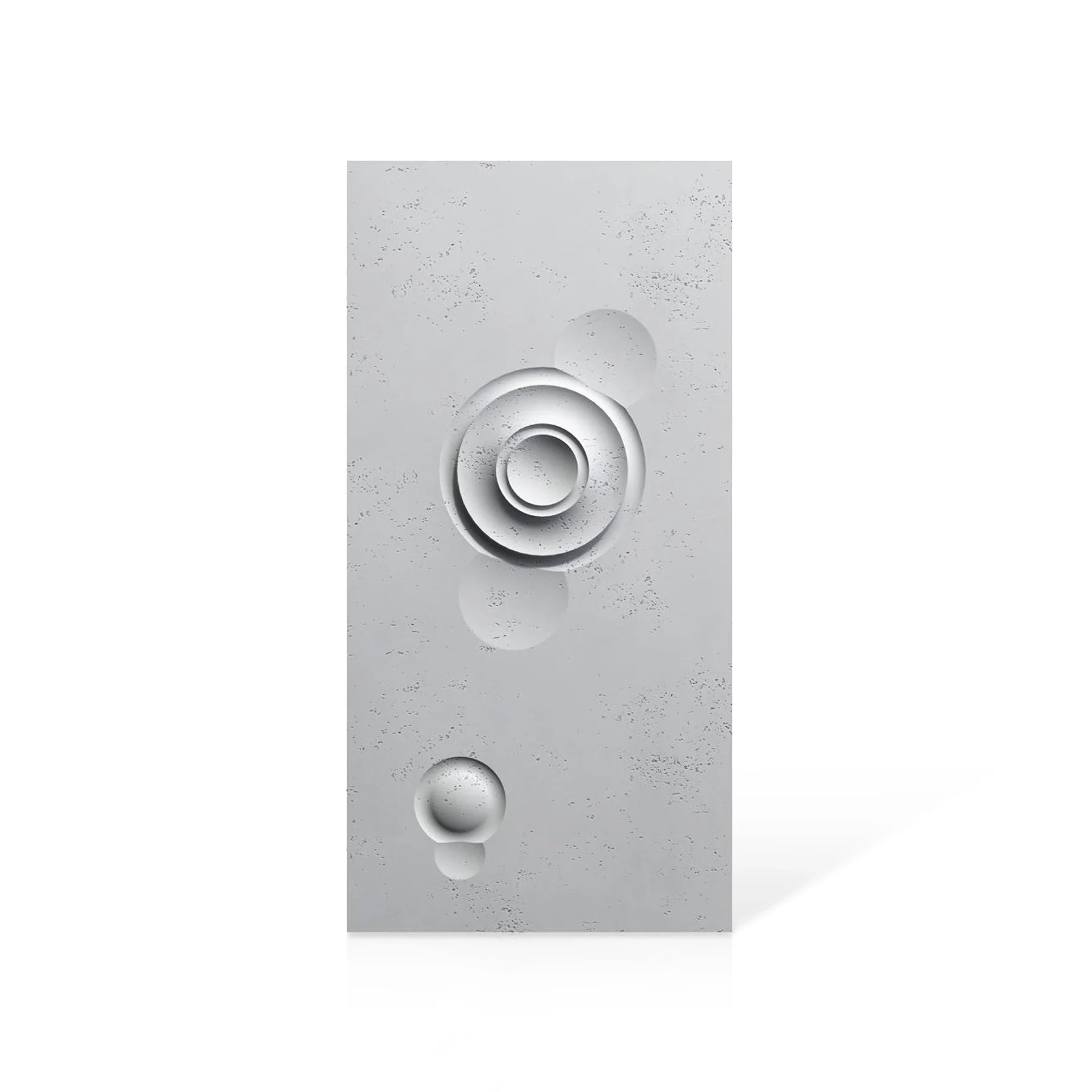 3D Concrete Wall Panels MOONS Models A&B colour swatch on white background DecorMania.eu