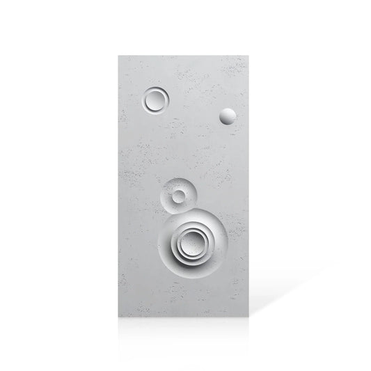 3D Concrete Wall Panels MOONS Models C&D colour swatch on white background DecorMania eu