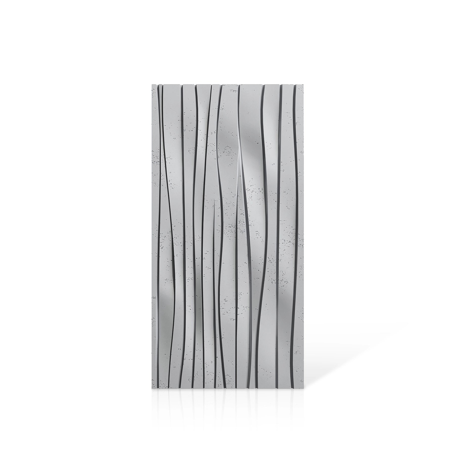 3D Concrete Wall Panels WAVES colour swatch on white background DecorMania.eu