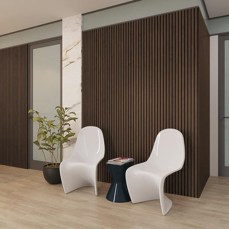 Smoked Oak Acoustic Slats Wall Panel 240 x 60 - DecorMania.eu