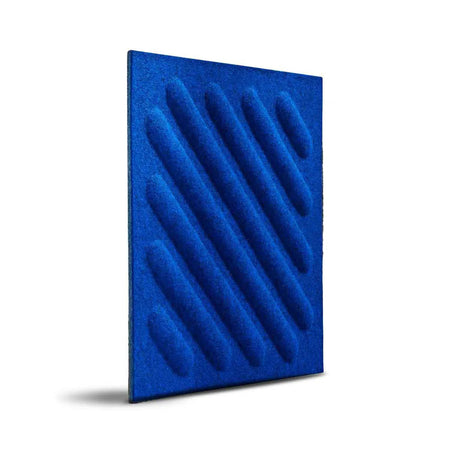 SQUARE RIFT 2 Felt Panel - INDIGO - DecorMania.eu