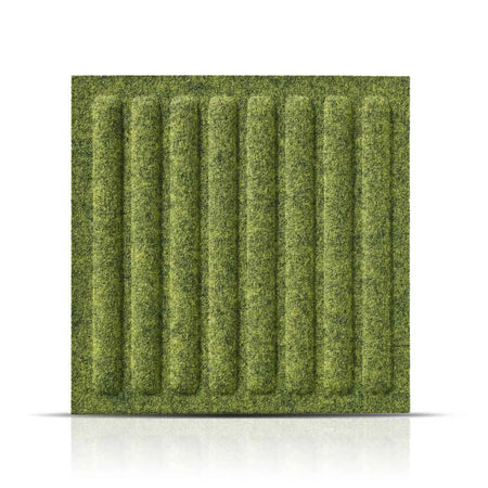 SQUARE RIFT Felt Panel - OLIVE - DecorMania.eu