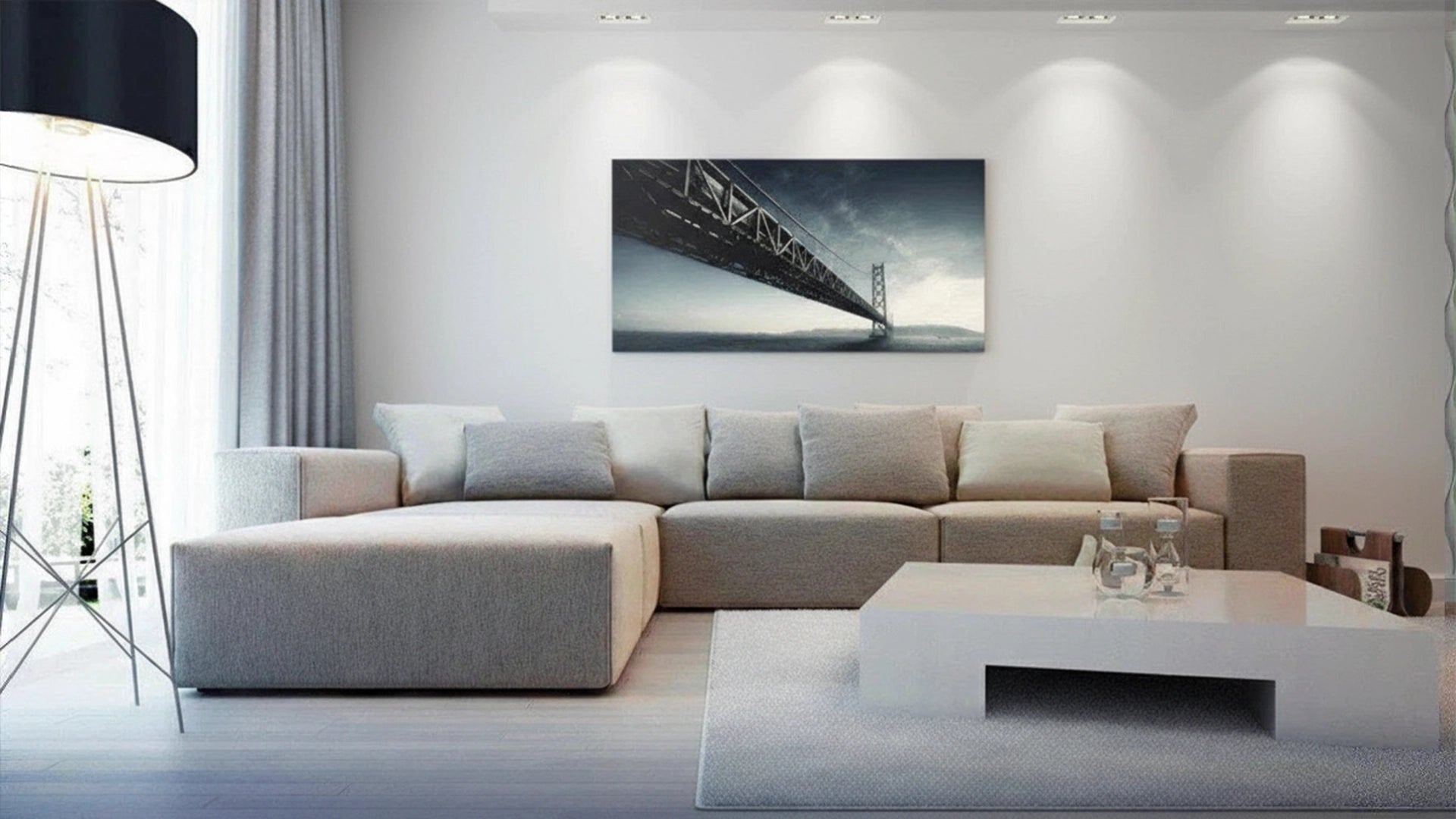 3D Gypsum Wall Art Panels FLOW  accent wall Deomania.eu