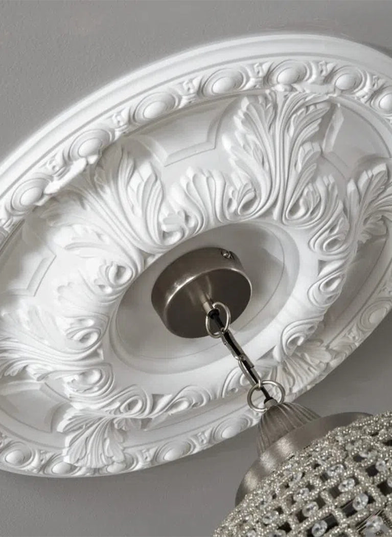 NMC ARSTYL Ceiling Rose Mounted on grey ceiling