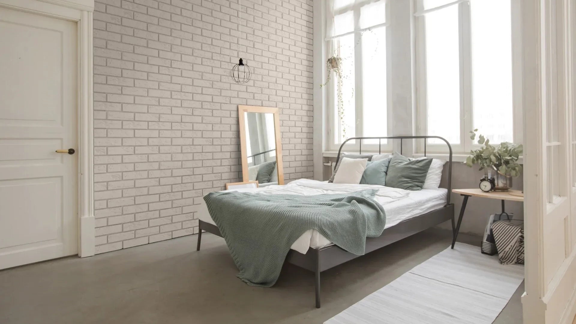 Brick Slips BOSTON Concrete Interior & Exterior - Box in bedroom interior Decormania.eu