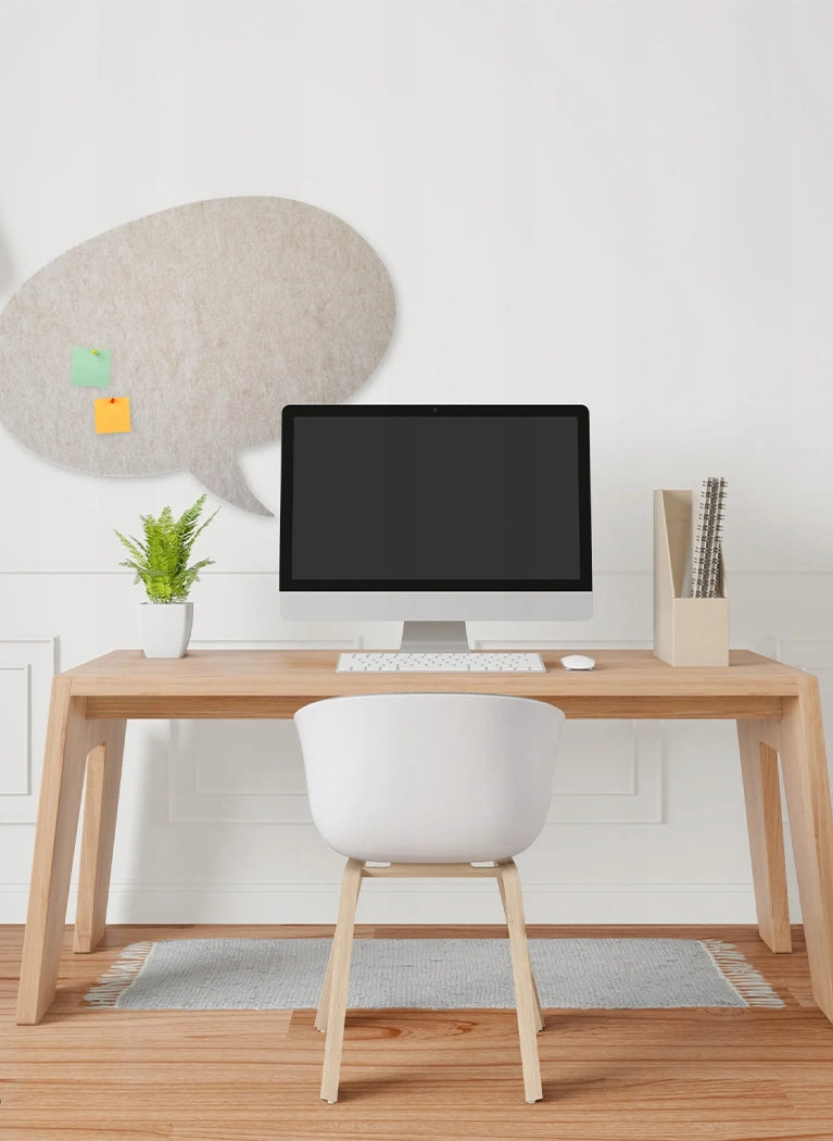 Bulletin Felt Pin Board - BUBBLE in office interior Decormania EU