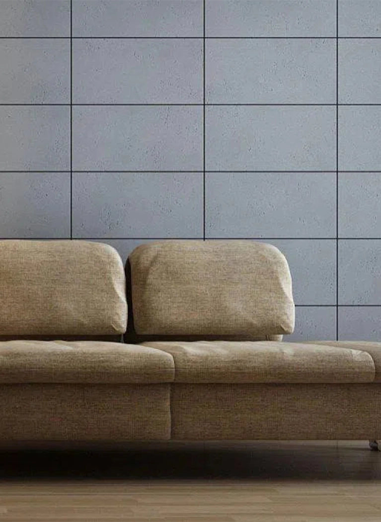 Concrete Wall Panel INTERIOR 60 x 30 cm in modern living room interior DecorMania.eu