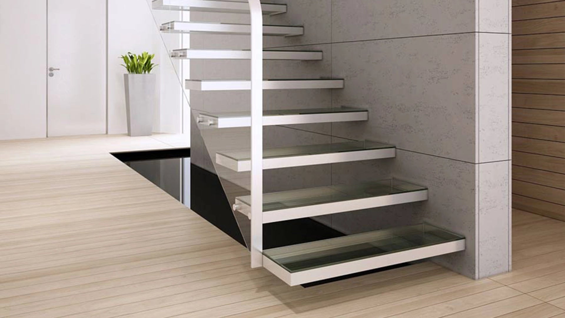 Concrete Wall Panel INTERIOR 60 x 30 cm in modern interior DecorMania.eu