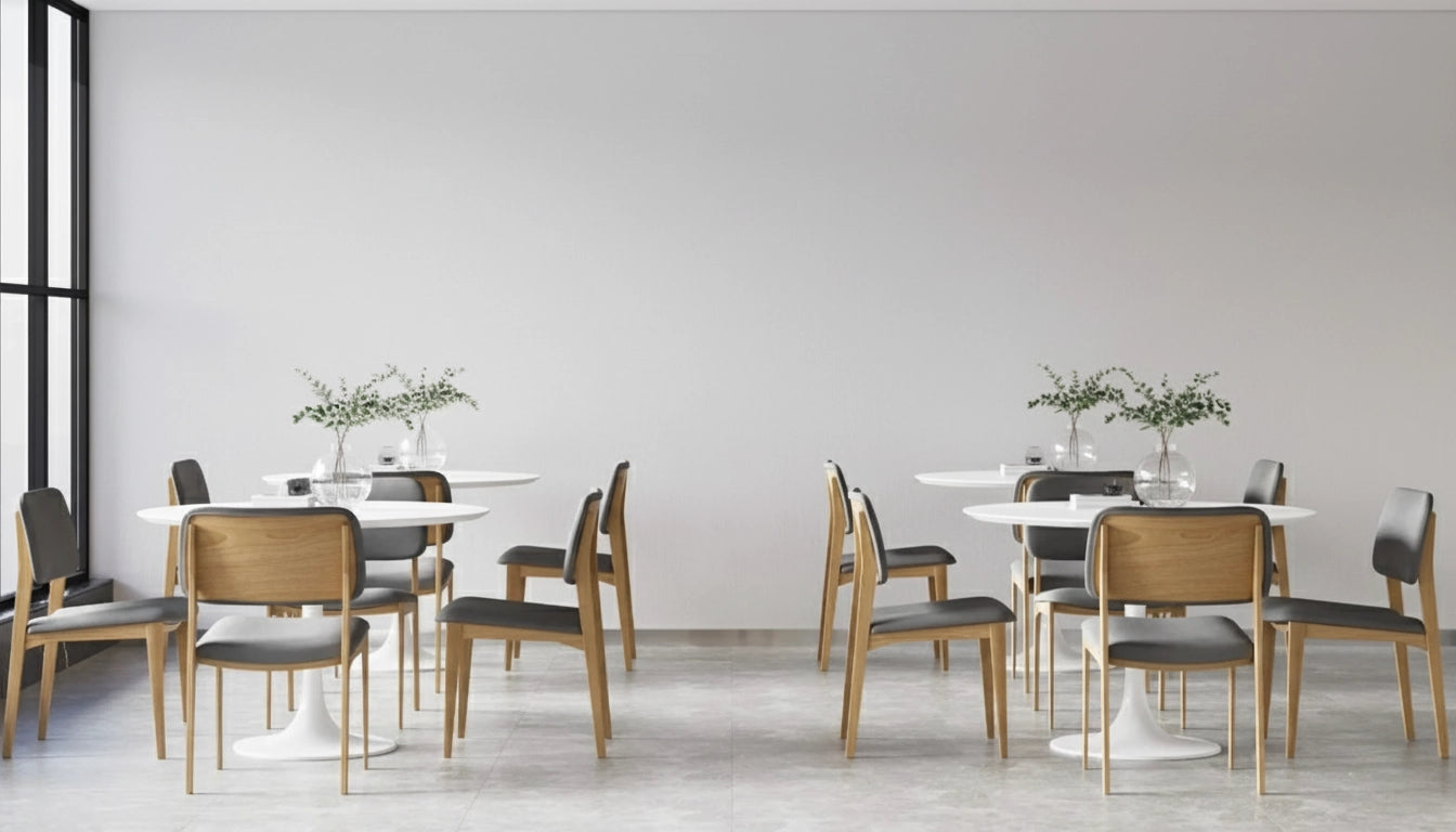 Decorative 3D PET Felt Wall Tiles in restaurant interior Decormania UK