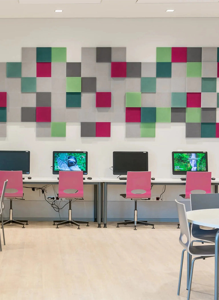 Fluffo FIRE-RESIST Acoustic Wall Panel in IT room