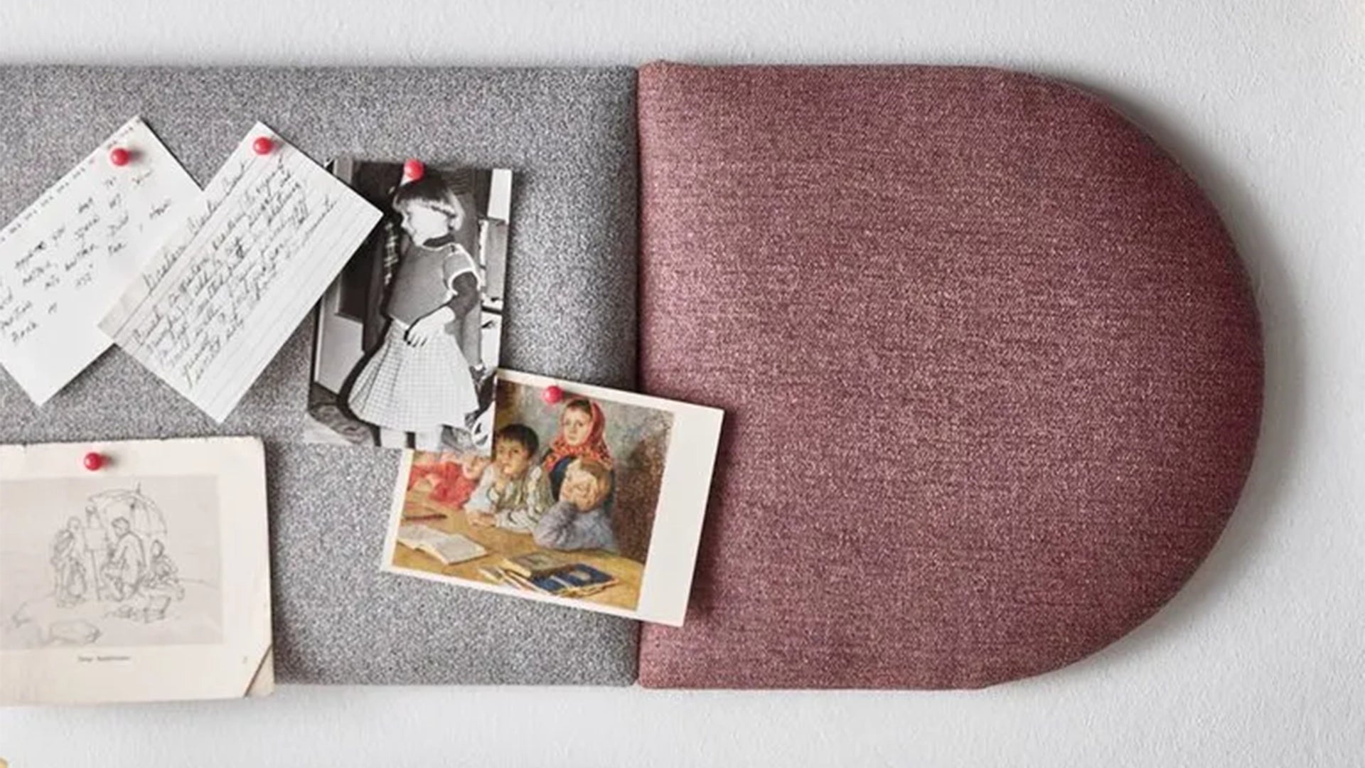 Upholstered Wall Panels Oval 30x30 cm set of panels above desk DecorMania.eu