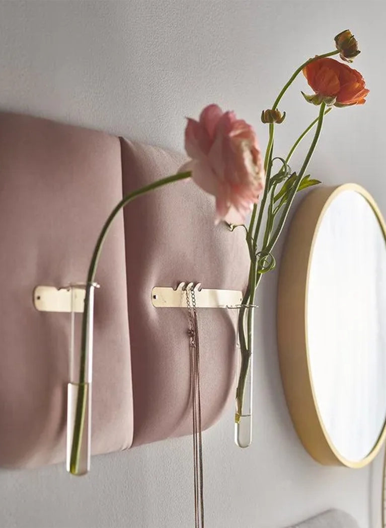 Upholstered Wall Panels Oval 30x30 cm set of panels on white wall DecorMania.eu