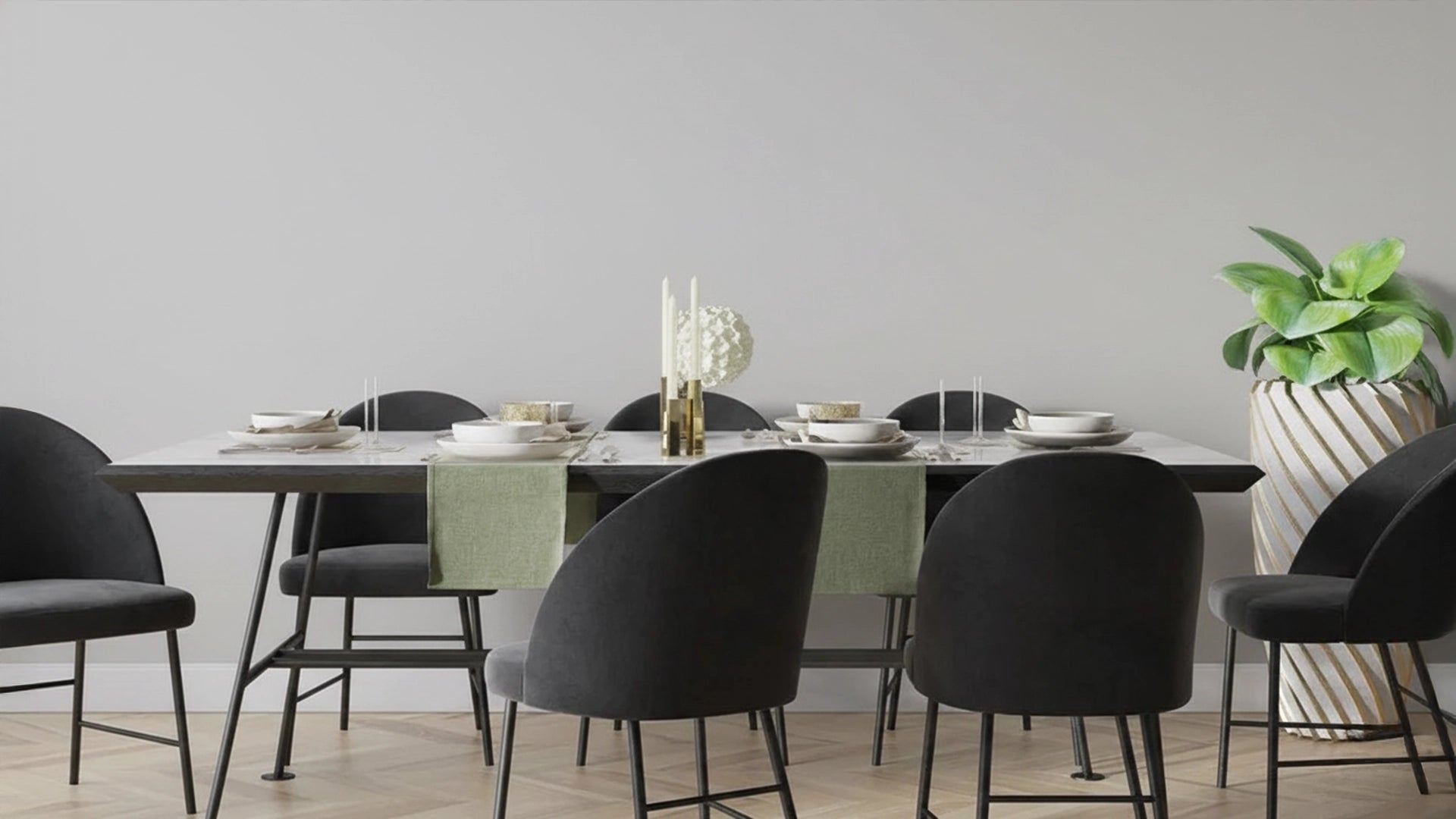 theme wooden acoustic panels wall slats before with plin wall in the dining room