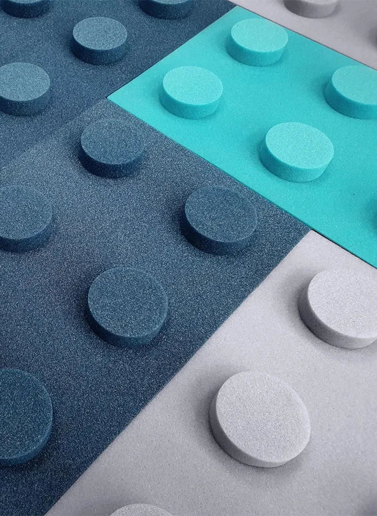 Soft Foam Wall Panels - BUILDING BLOCKS For Kids 25x75 blue composition DecorMania EU