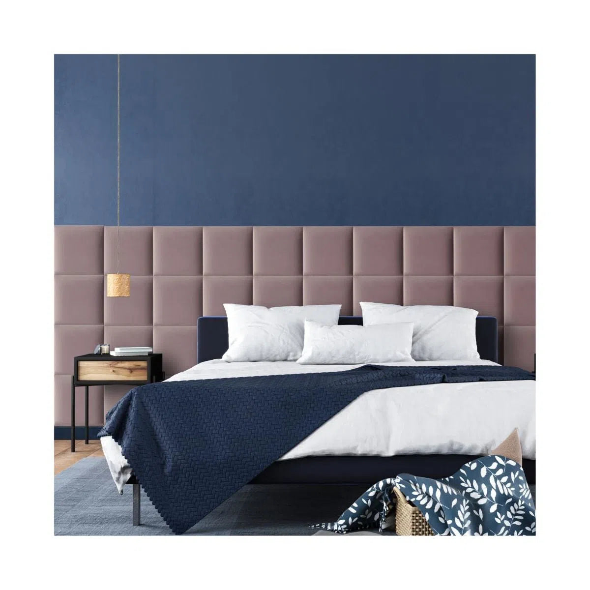 Upholstered 3D Wall Panel 30 x 30 cm - DecorMania.eu