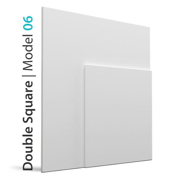 3D Wall Panel - DOUBLE SQUARE - DecorMania.eu