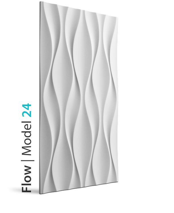 3D Wall Panel - FLOW - DecorMania.eu