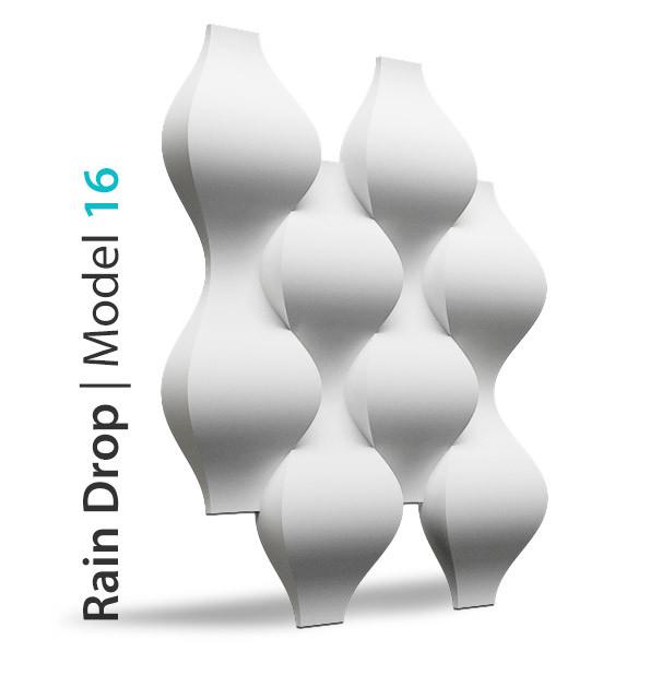 3D Wall Panel - RAINDROP - DecorMania.eu