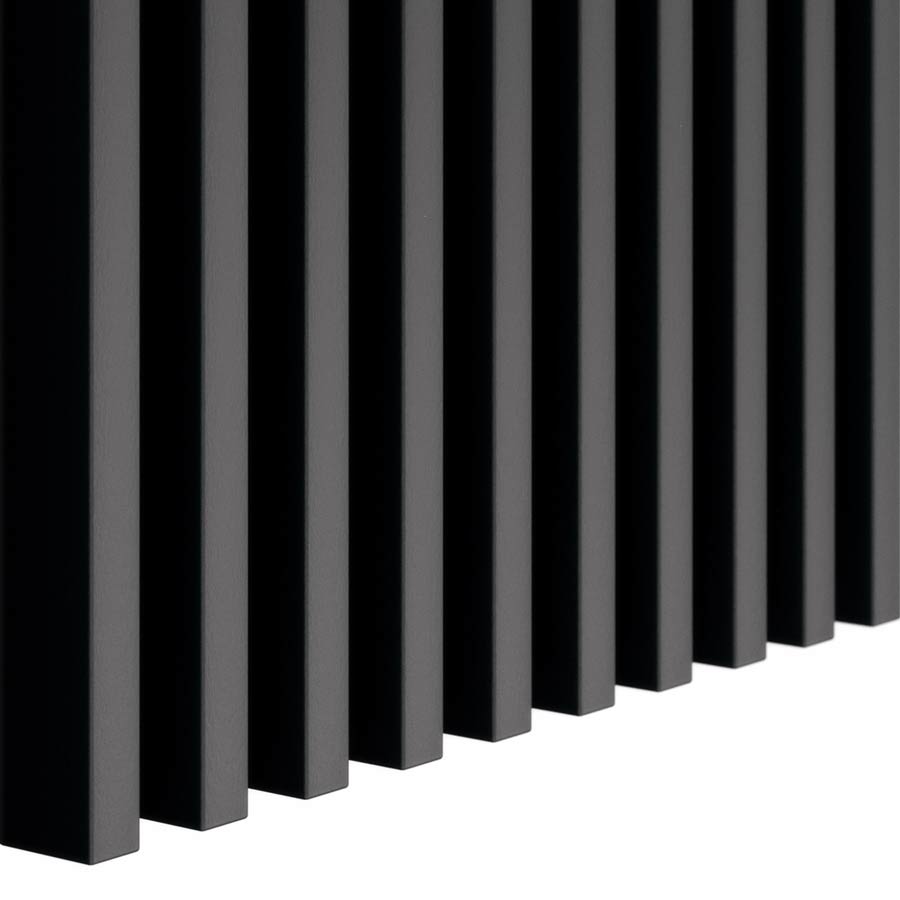 Acoustic Slats Panel - Black Matt - DecorMania.eu