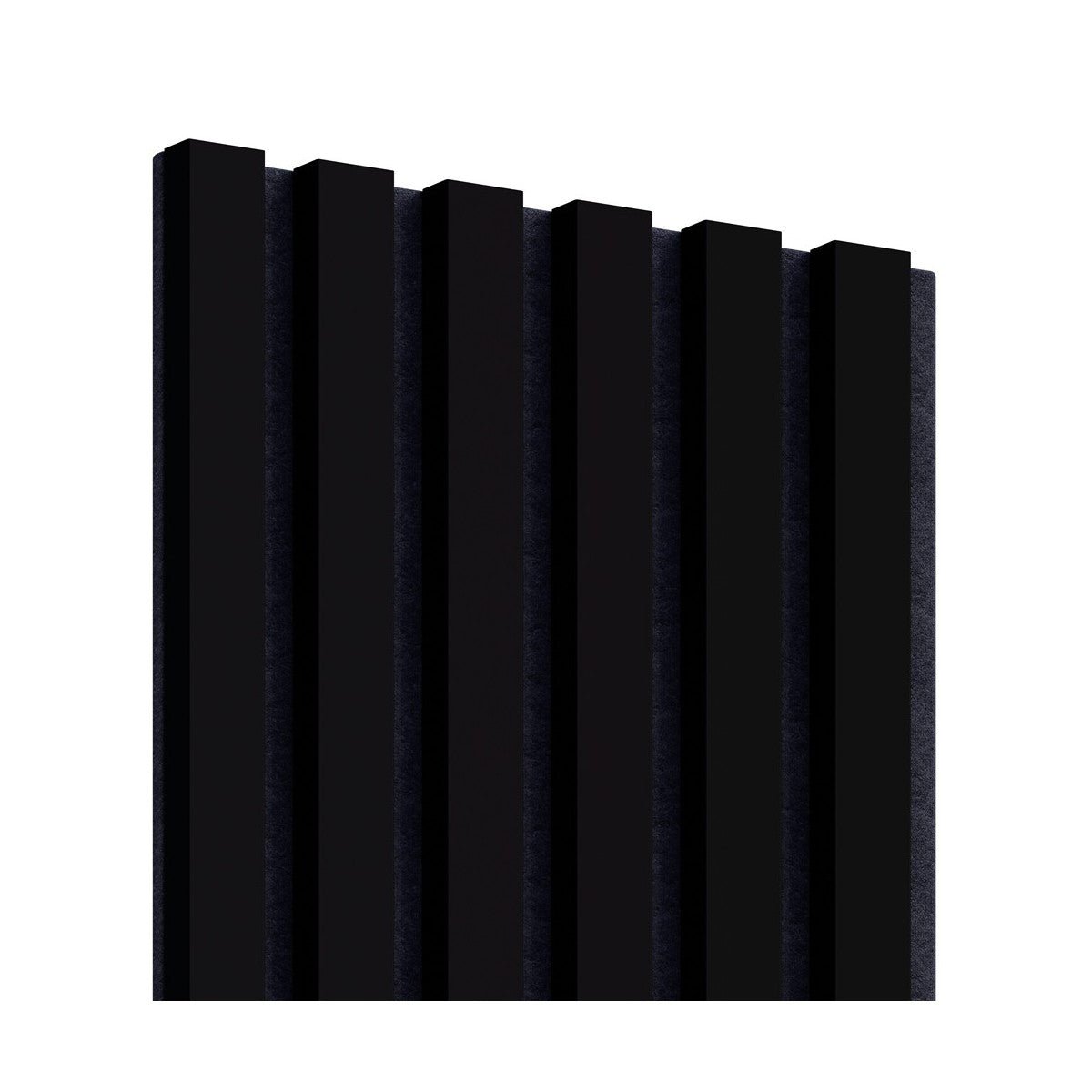 Acoustic Slats Panel - Black Matt - DecorMania.eu