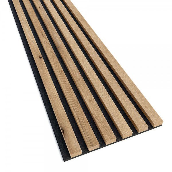 Acoustic Slats Panel - European OAK - Acoustic slats panel - DecorMania.eu
