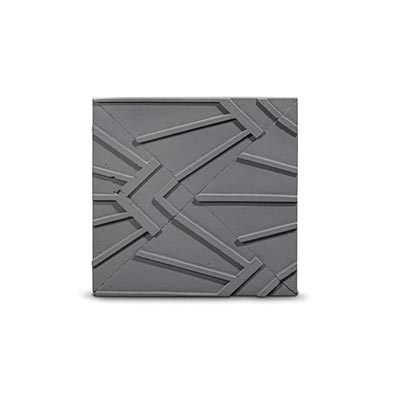Concrete 3D Tile FORNAX Dark Grey - Box of 12 - DecorMania.eu