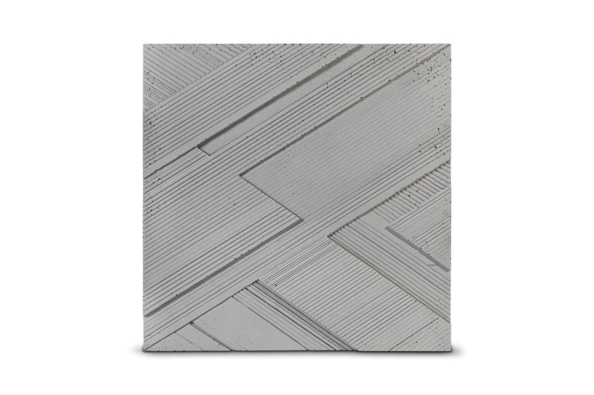 Concrete 3D Tile LUX - Box of 4 - DecorMania.eu