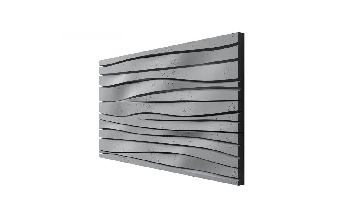 Concrete 3D Wall Panel WAVES - DecorMania.eu