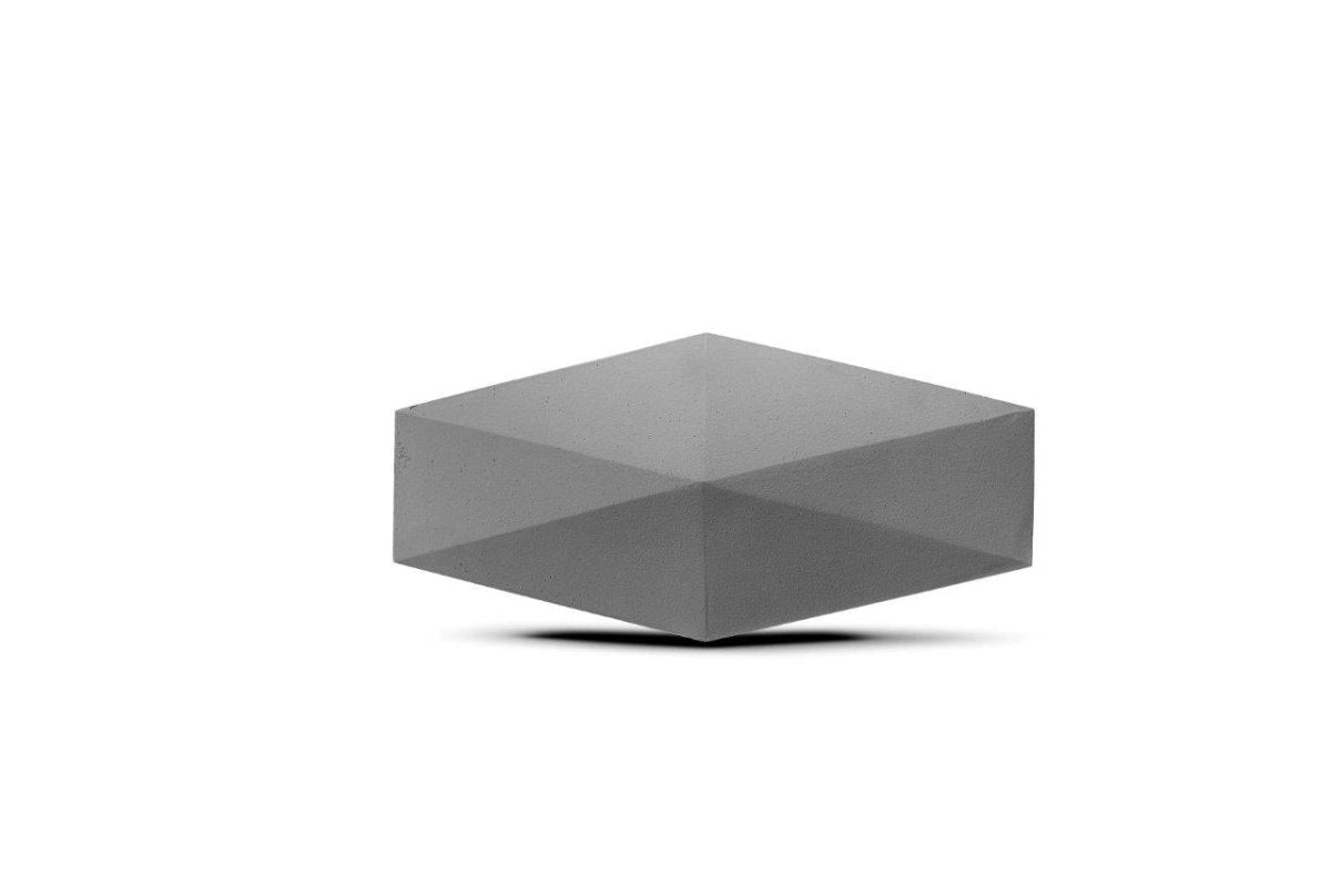 Gypsum 3D Tile DIAMOND Dark Grey - DecorMania.eu